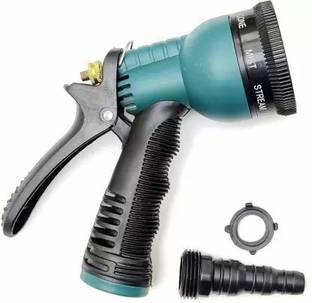 wyk Adjustable Water Spray Nozzle Gardening Cleaning Spray Gun 8 pattern (Pack of 1) 0 L Hose-end Sprayer