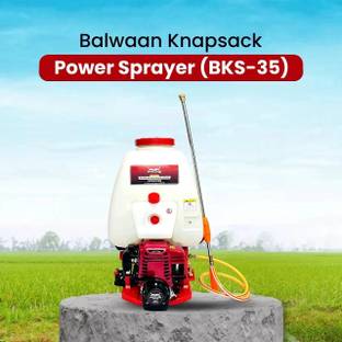 Balwaan Krishi BKS-35 Knapsack Sprayer 35CC 4 Stroke � High Pressure, Free Nozzles & Hose Pipe 25 L Backpack Sprayer