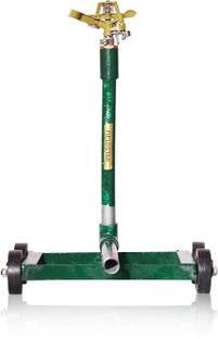 Fieldstar Impulse Brass Sprinkler with 4 Wheel Stand Garden Tool Kit