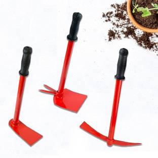 Cinagro Garden Hoe, Garden Tiller, & Garden Hand Hoe with 2 Prongs, Garden Hoe, Garden Tiller, Garden Hand Hoe Garden Tool Kit