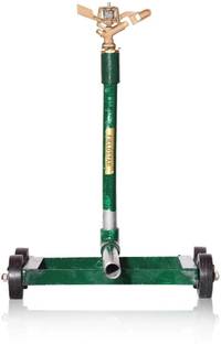 Fieldstar Impulse Brass heavy Sprinkler with 4 Wheel Stand Garden Tool Kit