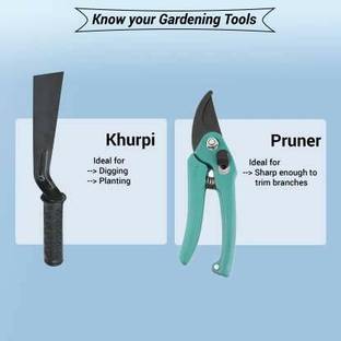 JetFire Heavy Duty Plant Cutter For Home Gardening & Khurpa 2 inch Garden Tool Kit
