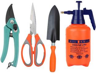 GREEN TOUCH Gardening Trowel, Scissor and Hedge Cutter,Gardening Spray Garden Tool Kit
