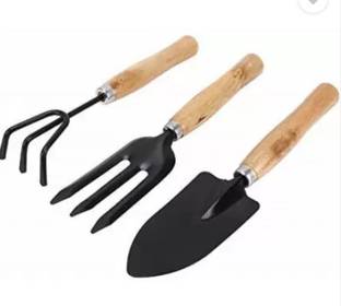 AGT Mini Kit Hand Cultivator, Trowel, Fork Garden Tool Kit Garden Tool Kit