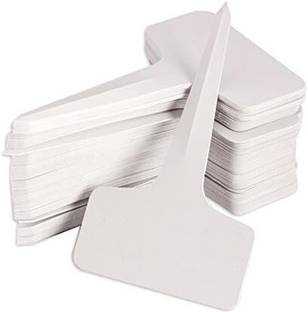 ORTIZA 100pcs White Plant Label Plant Name Tag PP Plastic Reusable Plant Name Tags Garden Tool Kit