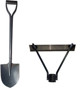 GREEN TOUCH Shovel for Digging, Made of Metal for Heavy-Duty use, Lightweight with Weeder Garden Tool Kit