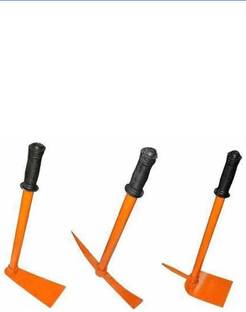 AGT Garden Tool Set Containing, Garden Hoe, Garden Hoe with Prong and Garden Tiller Garden Tool Kit