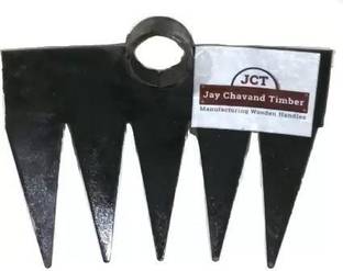 JCT 5 TEETH SOLID IRON STEEL RAKE FOR GARDENING Garden Tool Kit