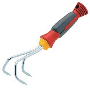 WOLF GARTEN Steel Hand Grubber for Home Gardens (Red) Garden Tool Kit
