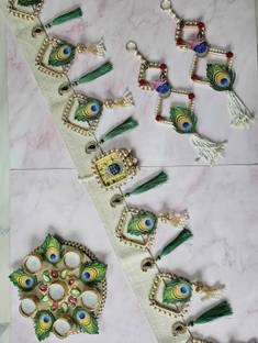 SellPlus Door Hanging Toran for Home Decoration-Bandanwar-Door Toran for Main Door Plastic, Cardboard, Beads Garland