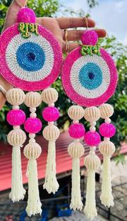 SellPlus Evil Eye Shubh Labh Hanging for Positive hanging Cotton Garland