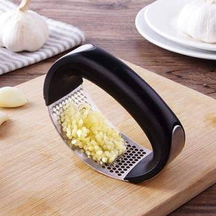 rivtoxx Chef Newly Improved Stainless Steel Garlic Press Crusher, Ginger Mincer Kitchen Tool Garlic Press Garlic Press