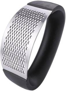 Evervibe Stainless Steel Rocker Garlic Press | Manual Crusher Tool for Kitchen Garlic Press