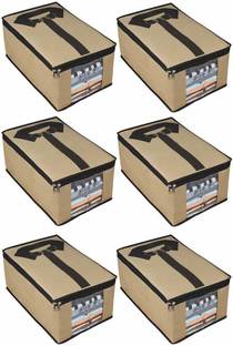 whitekrafts 1 Non Woven Shirt Cover | Shirt,cloth, Organiser with transparent window STC1015_Beige_6