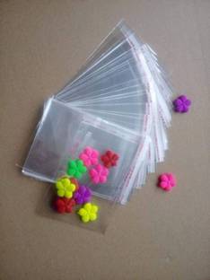 FeelBlue Bopp Transparent Pouches With Self Adhesive Tape for Packaging 5*7 Inches Pack of 100pcs