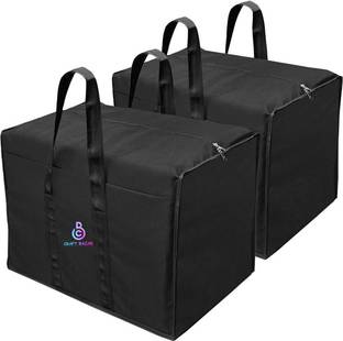 Craft Bazar Big storage bag for saree with Superior quality material Under Bed Storage Bag Organizer for Cloths, Blankets, and Other Household items (Pack of 2)