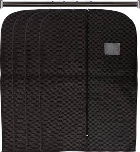 AARON INC Coat Cover, Blazer cover, Jacket Cover Men's Coat Blazer Cover Foldable Garment Bag Cover High Quality Embossed Blazer cover Black Pack of 4