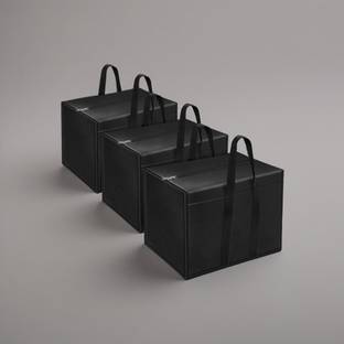 infinity craft Big 75 L Moisture Proof Storage Bag for Blanket, Clothes, Stationery Paper, Document, Toy | Wardrove Organizer, Pack of 3