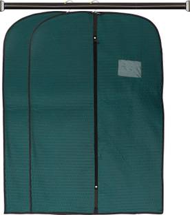 Ankit International Coat Cover, Blazer cover, Jacket Cover Men's Coat Blazer Cover Foldable Garment Bag Cover High Quality Embossed Blazer cover Green Pack of 2