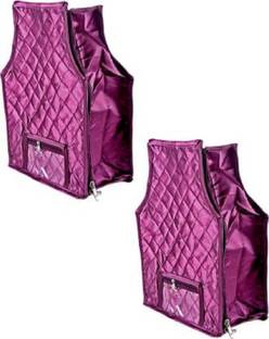ultimatefashionista garment cover Blouse cover satinDesigner 4 Inch Height Side Transparent (purple) Blouse cover satinDesigner 4 Inch Height Side Transparent (purple)
