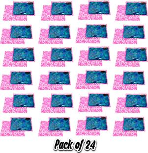 Trendifly Home Storage Non Woven Single Saree Cover with Transparent Top 80 GSM Fabric pink-single-saree-cover garment-cover-set-of-24