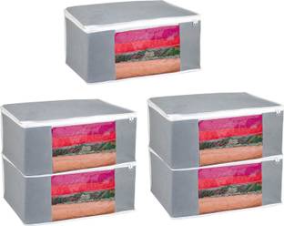 Ankit International Saree Cover Garment Cover Printed, Non-Woven Saree Cover/Organizer With Transparent Window AI115
