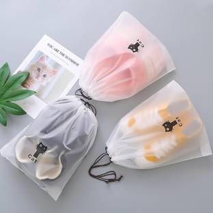 SARVANGAH Travelling Shoe Bag Cover for Shoe Storage & Travelling White (Pack of 10). Shoe Bag Cover White (Pack of 10).