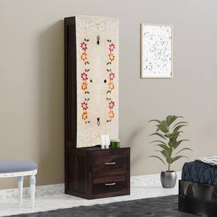 HOMESTIC by Kuber Industries Mirror Cover Dressing Mirror Cover Protection for Dust & Scratches (White & Orange) 100000000132823_HT