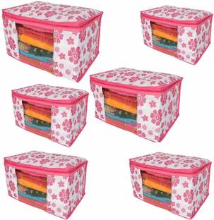 Fancy Walas Presents non woven saree cover storage bags for clothes FW0031_PNK_PK06