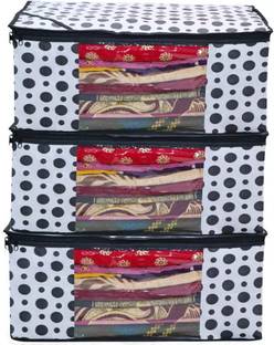 House of Common Pd Non- Woven Saree Cover With Transparent Window Set Of 3