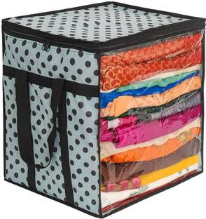 AMIRA INDUSTRIES Saree Cover/sari organizer with handles and transparent front set of 1