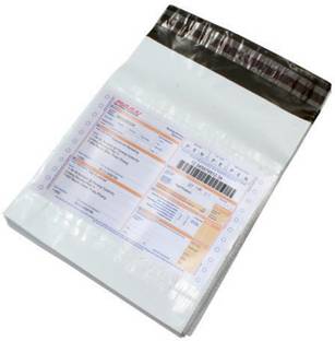 PLEXI Secured courier bags/ sales envelopes Polybags for Shipping/ Packing jacket with POD 60 microns 8 x 10 inches ( Pack of 100 ) Security Bag