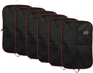 AARON INC Non-Woven Foldable Non Woven Men's Coat, Blazer, Suit Cover (Red Stripped) Pack of 6 Suit Cover RP-RC