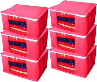 Aadhya Multipurpose Non Woven Saree Cover pack of 6 h