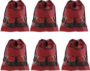 FEVWEL 6 Piece Travel Shoe Bag Shoe Storage Covers Portable Shoe Pouch and Footwear