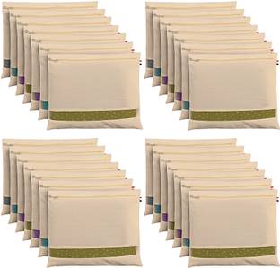 Kottify Saree Cover 24 Saree cover packing bags for clothes organizer, saree covers with zip bags, Saree bags storage single saree covers Packing cover sari bags,