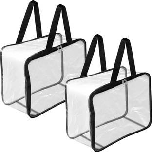 TULMAN Transparent Storage Bag, Clothes Packing Organizer For Sarees, Multipurpose Storage Bag