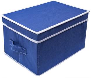 JoyeCrafts Multipurose Storage Box With Lid | Foldable Organizer for Clothes Toys, Books, and Other Household Items Non-Woven Material (Set of 1)