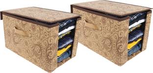 Shrey Creation Shirt Stacker Closet Organizer with Lid Shirts and Clothing Organizer with Lids Wardrobe Storage Organizer (Pack Of 2) Shirt Organizer