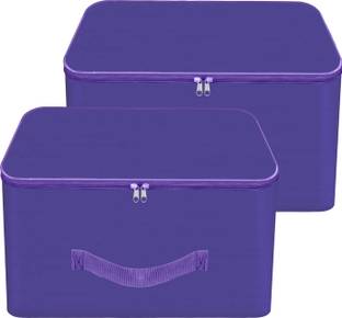 STORITE Wardrobe Bag Wardrobe Bag Underbed Moisture Proof Cloth Storage Organiser Saree Cover with Zippered Closure & Handle