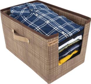 Shrey Creation Shirt Organizer Self Cloth Organizer Garment Cover Storage Wardrobe Organiser For Shirt Tshirt shirt stacker organizer Garment Cover Storage box