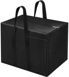 Mteaser Set of 1 Moisture Proof Non-Woven Rectangular Big Underbed Clothes Storage Organizer Bag Foldable Blanket Cover with Zipper and Handles