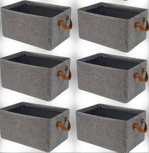 VENDIFY PACK OF 6 Cloth Organizer For Wardrobe Storage Bag Box Closet Drawer Organizers for Clothes Clothes Storage Box for Wardrobe Cloth, Saree, Towel, Blanket