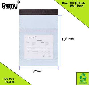 REMY PACKAGING 8X10 Inch Tamper Proof Courier Bags With POD Cover Security Bag Mailing Security Bag