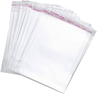 rnSurya BOPP Poly bag Reusable self adhesive Packing Bag Used for Multi-purpose Gift Packing, Cards and Other Packing etc. Size: 4 X 12 inch (Pack of 100)