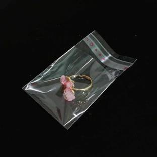 Retailvibes 4x5 Inches | 10x12 Cm 25 Pcs Self Adhesive Bopp Bags Transparent Garments Packing Bag | Jewelry & Accessories Pouch