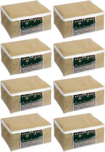 Home Store India Non Woven Saree Cover Storage / Organizer For Clothes, Lehenga, Suit, Dress,& Accessories | Lehenga, Suit, Dress,& Accessories (Pack of 8)