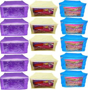 Aadhya Designer Combo Of Non Woven Saree Cover 15 pcs