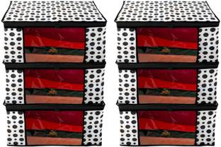 BB BACKBENCHERS Pd Non- Woven Saree Cover With Transparent Window Set Of 6