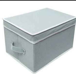 Craficial Storage Box Foldable Organizer for Cloths,kid's toy with Top Lid (Pack of 1) Box to Store Household Items